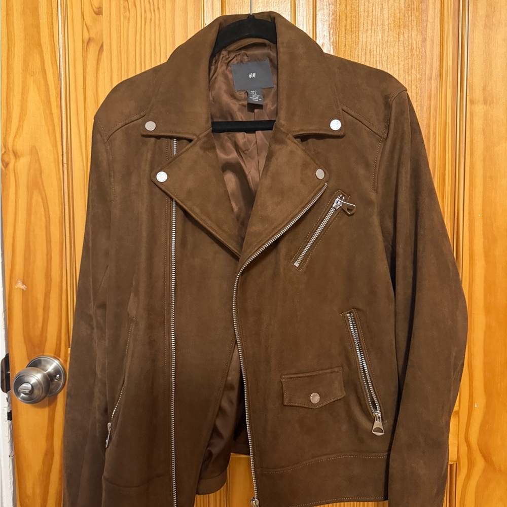 H&M Suede Biker Jacket